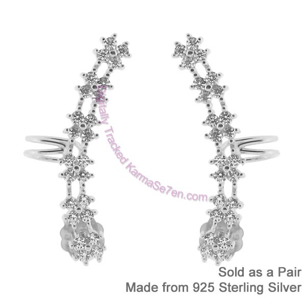 DUO CRYSTAL EAR CLIMBER CUFF