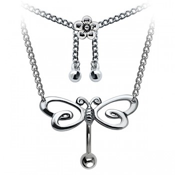 BELLY RING WAIST CHAIN- DRAGONFLY