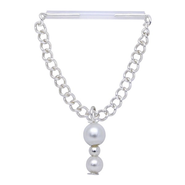 PEARL DROP NIPPLE PIERCING CHAIN