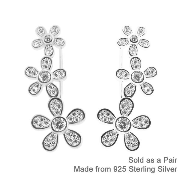 PRETTY DAISY EAR CLIMBER EARRING