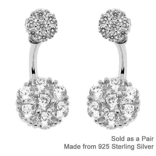 PRETTY FLOWER FRONT & BACK EAR JACKETS