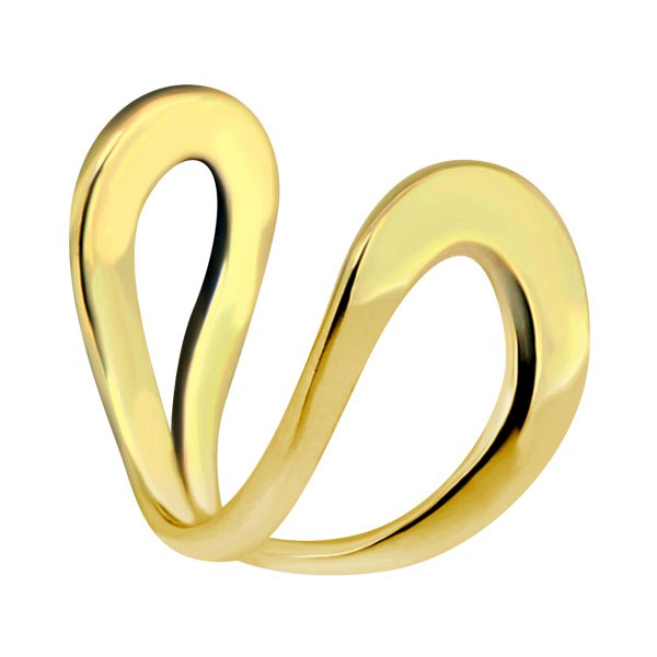 CLIP-ON TRAGUS & EAR CUFF - GOLD PLATED