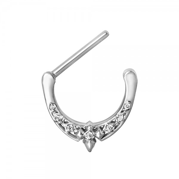 MAJESTIC NIPPLE CLICKER RING - CLEAR