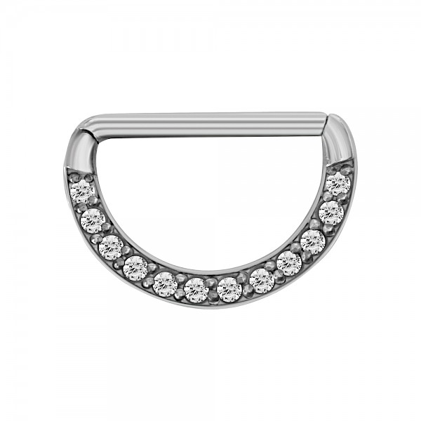 JEWELLED NIPPLE CLICKER RING