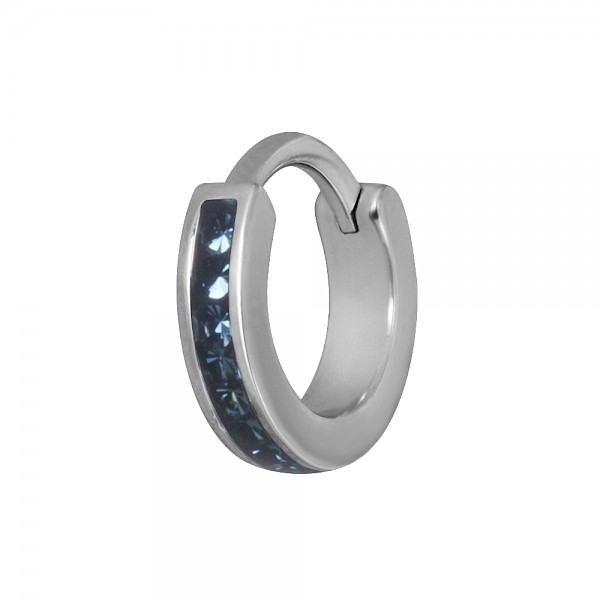 TRAGUS & HELIX CLICKER RING - MONTANA BLUE