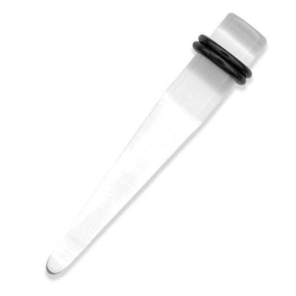 CLEAR ACRYLIC EARLOBE STRETCHING EXPANDER