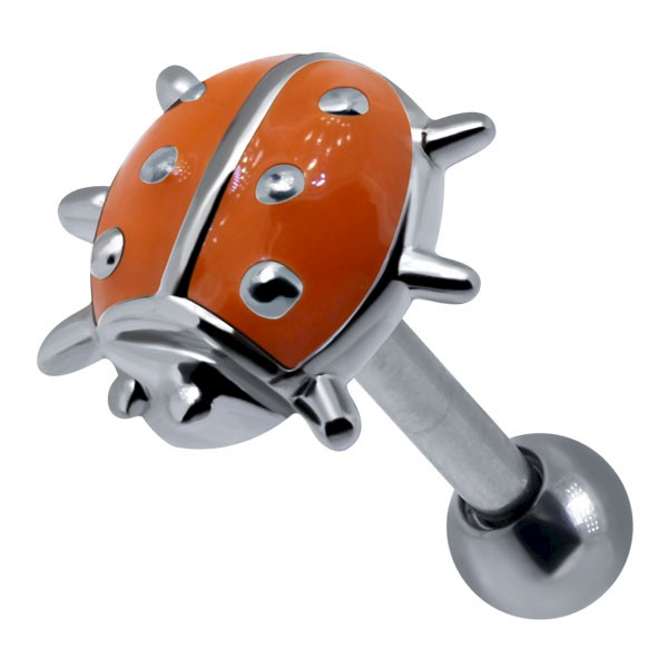 LADYBUG HELIX & CARTILAGE STUD EARRING - KS-ET-35