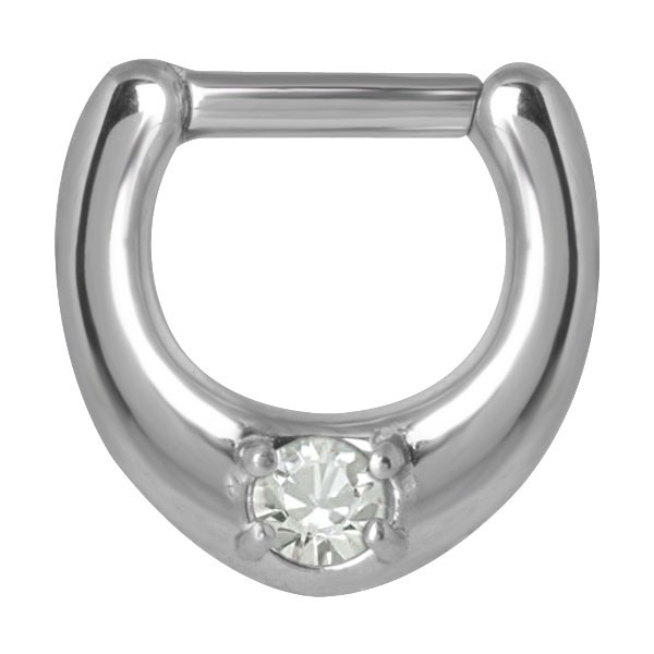 CLEAR SOLITAIRE SEPTUM CLICKER