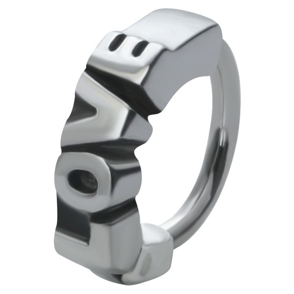 HELIX & CARTILAGE UPPER EAR RING - LOVE