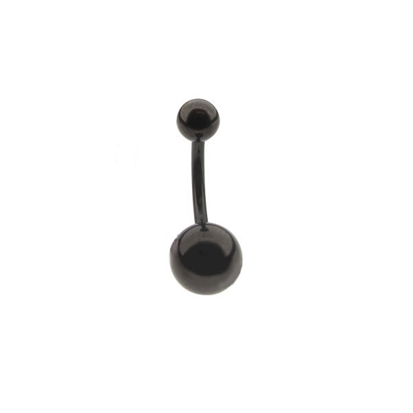 BLACK TITANIUM BELLY BAR