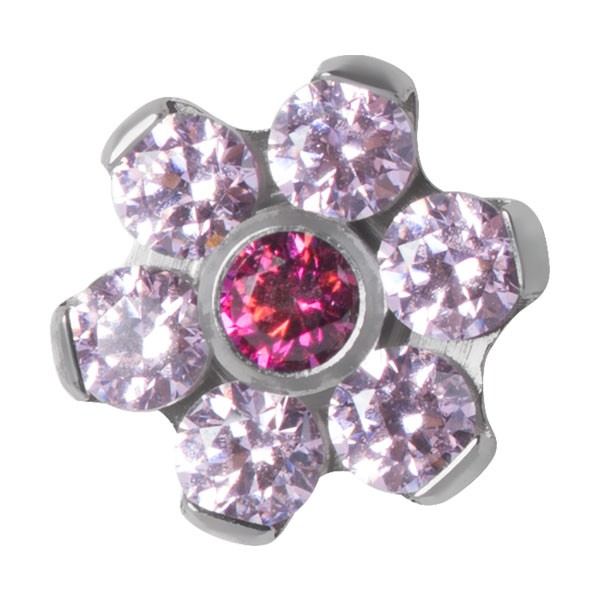 TITANIUM ROSE FLOWER DERMAL ATTACHMENT