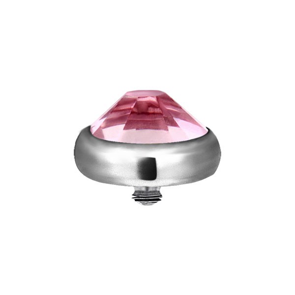 TITANIUM JEWEL TOP FOR DERMAL ANCHORS - PINK