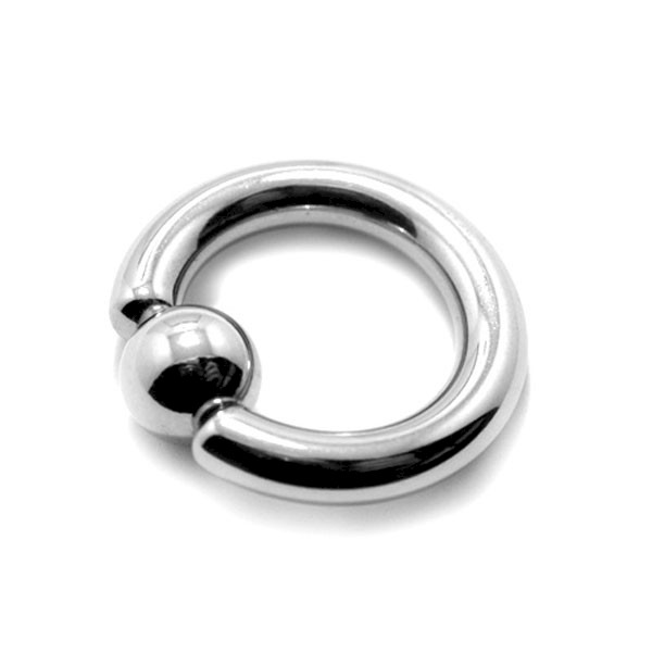 STEEL LARGE GAUGE BALL CLOSURE RING - 4mm
