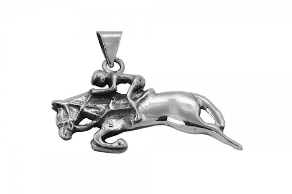 Show-Jumper on Horse Pendant EE110