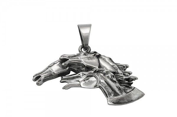 3 Horse-Heads Pendant EE111