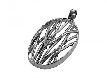 Lattice Oval Pendant PT326
