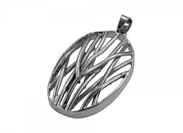 Lattice Oval Pendant PT326