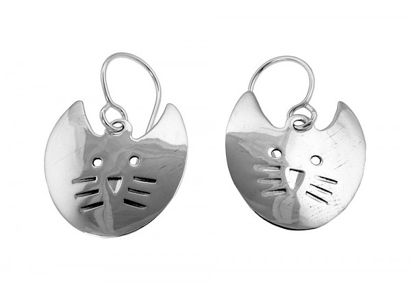 Cat Head Earrings - AL127