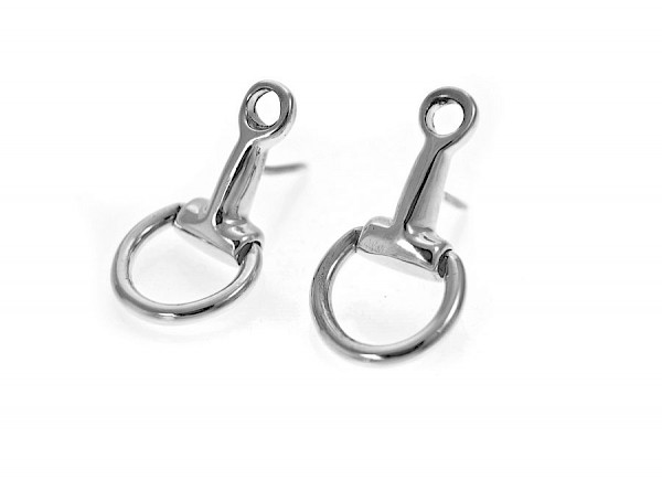 Snaffle Stud Earrings Large EE062a