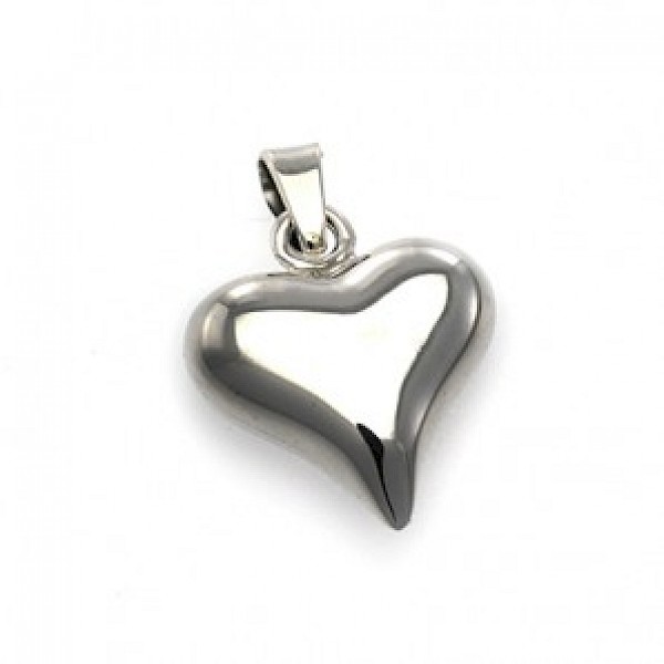 Polished Heart Pendant - PT990a
