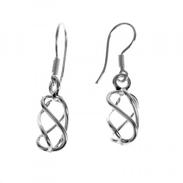 Wire Cage Drop Earrings -ES978