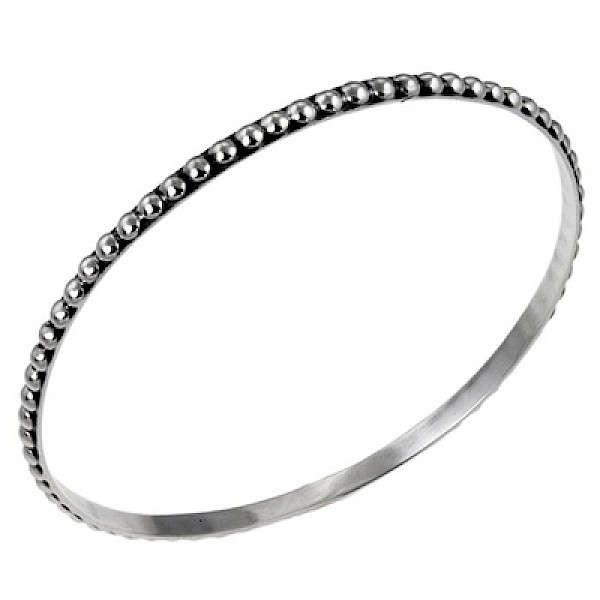 Half-Ball Solid Bangle - SB282