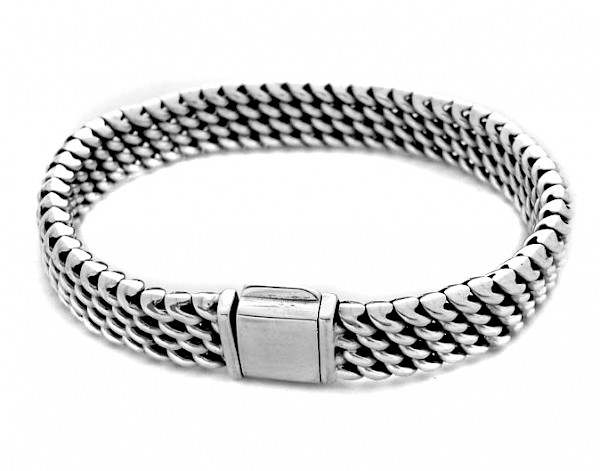 Flexible Weave Bracelet - 13mm Wide - 7.5" Long - UBT075