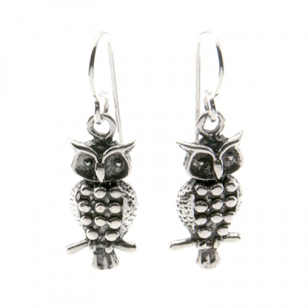 Owl Drop Earrings - AL142