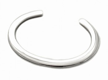 Flat Polished Bangle - Small - BA465