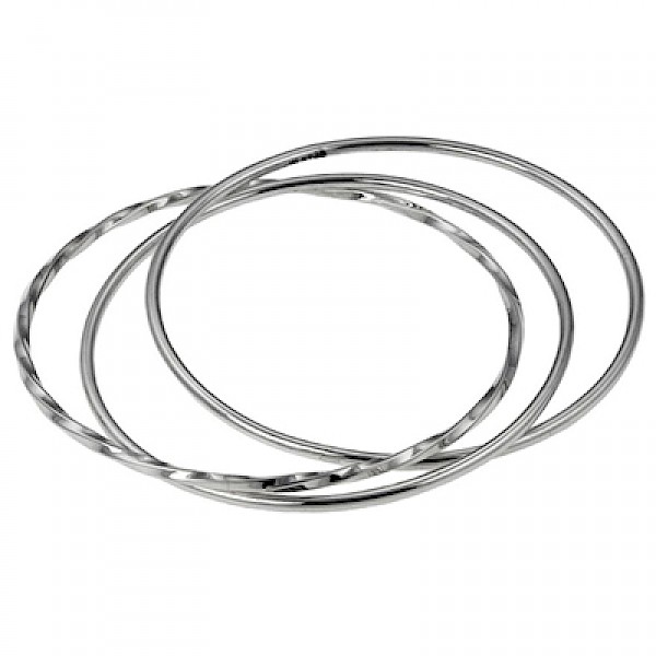 Treble Entwined Bangle - SB286
