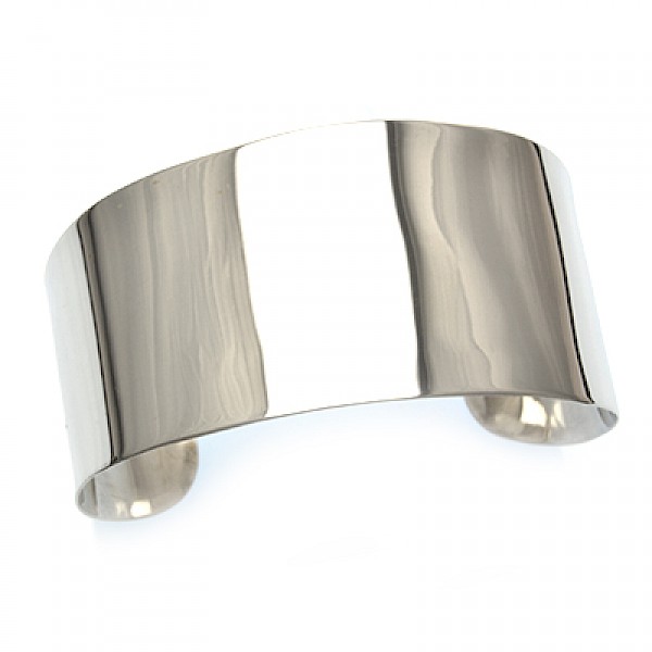 35mm Polished Cuff Bangle - BA005