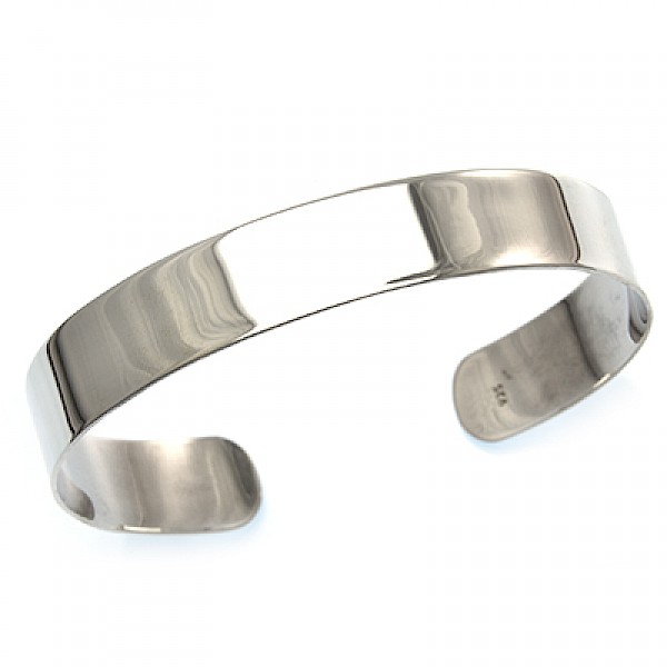 10mm Polished Cuff Bangle - BA636