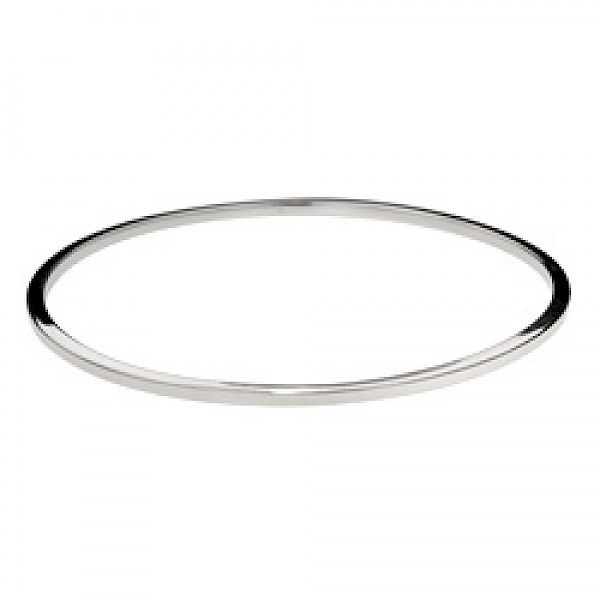 Square-Edged Bangle - 2mm Solid - 60mm internal diameter - SB201