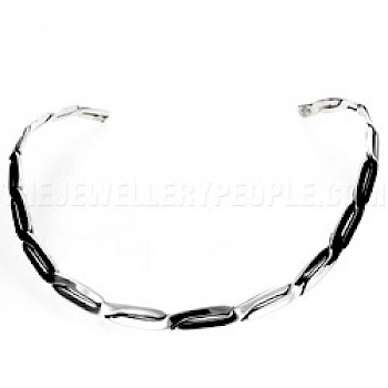 2 Strand Intertwined Celtic Silver Collar - 6mm Wide