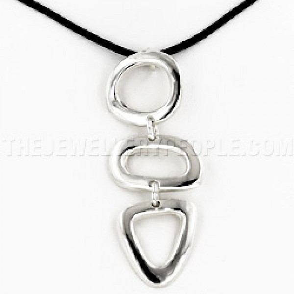 3 Shapes Silver Pendant - PT986