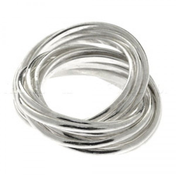 14 Piece Interlinked Silver Ring - RG133