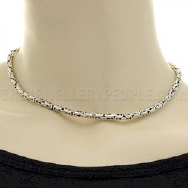 16" (41cms) Thai Silver Chain Necklace - 4mm