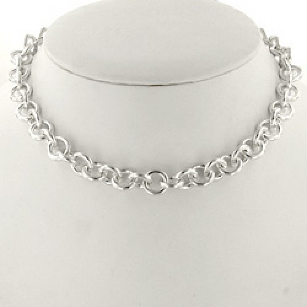17" Extra-Heavy Round Chain Necklace - 11mm wide -