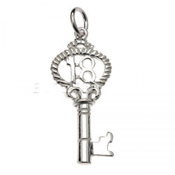 18 Key Silver Charm - R4026