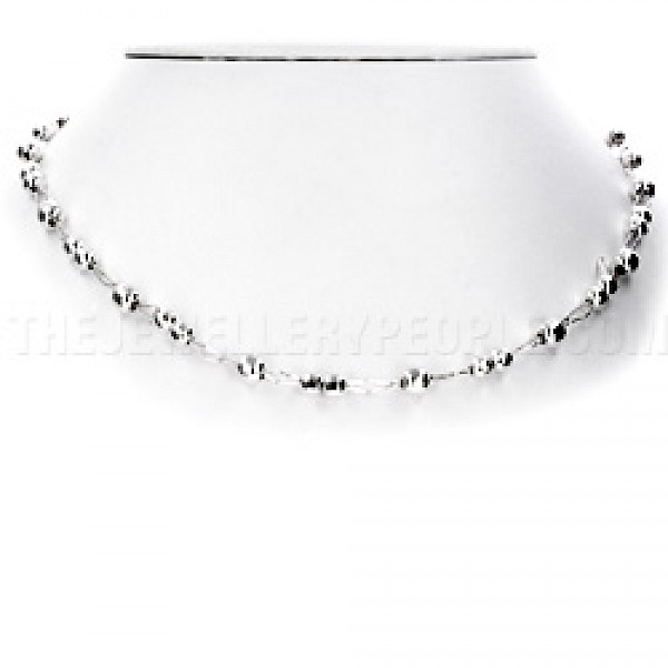 Silver Balls Necklace - 5mm wide