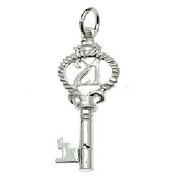 21 Key Silver Charm - R4027