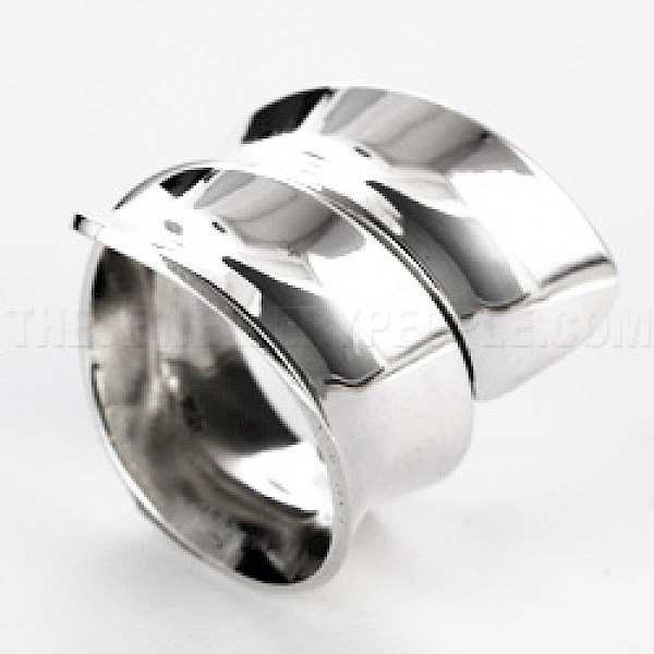 Concave Silver Wrap Ring - 23mm