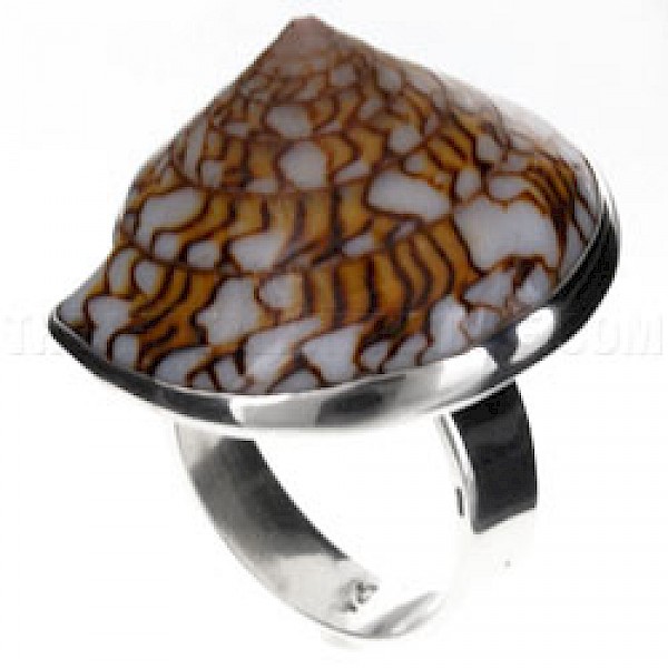 Letter Cone & Silver Top Ring - 25mm - RG038