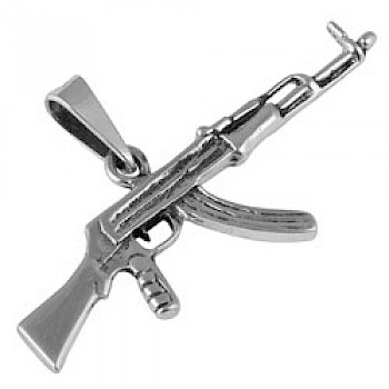 AK-47 Silver Pendant