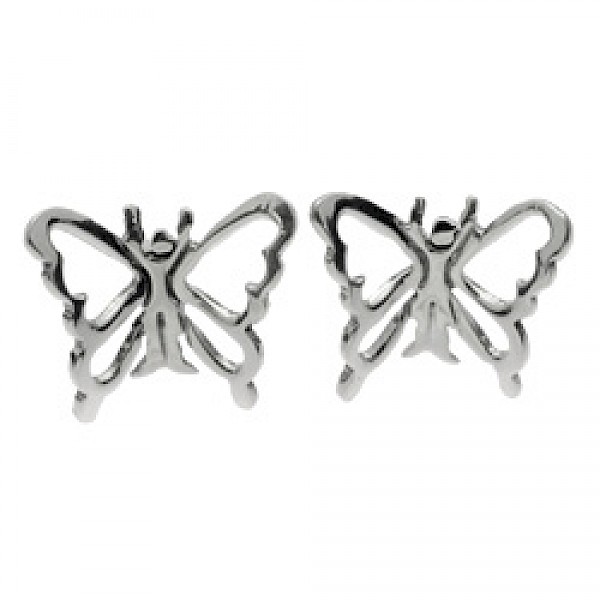 Angel Silver Earrings - 11mm Wide