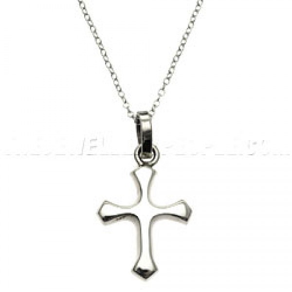 Arrow Cross Silver Pendant - RN037