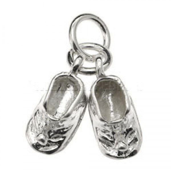 Baby Boots Silver Charm - 2586