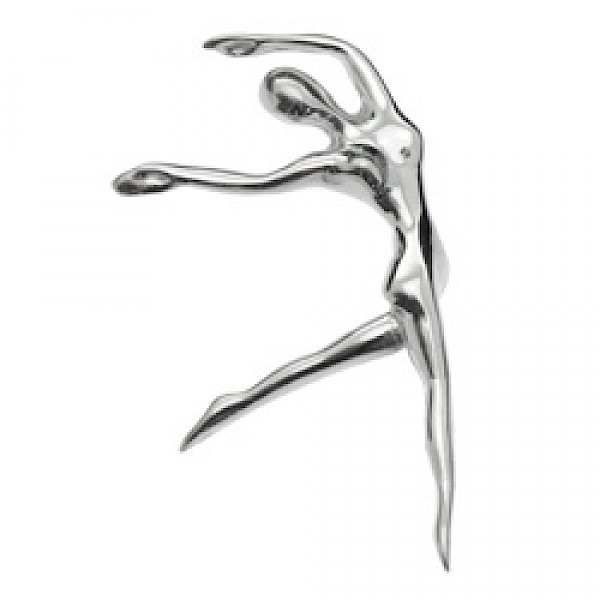 Ballerina Silver Brooch