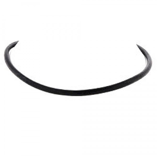 Black Leather Necklace - 5mm