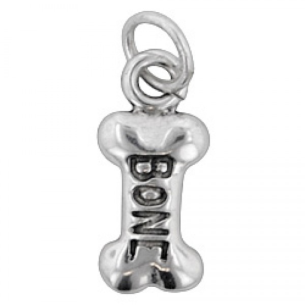 Bone Silver Charm